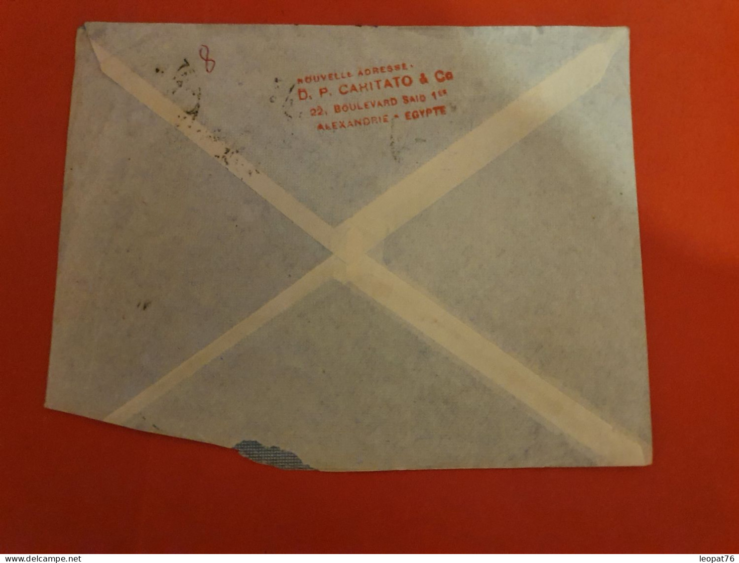 Egypte - Enveloppe Commerciale De Alexandrie Pour Paris - D 107 - Cartas & Documentos