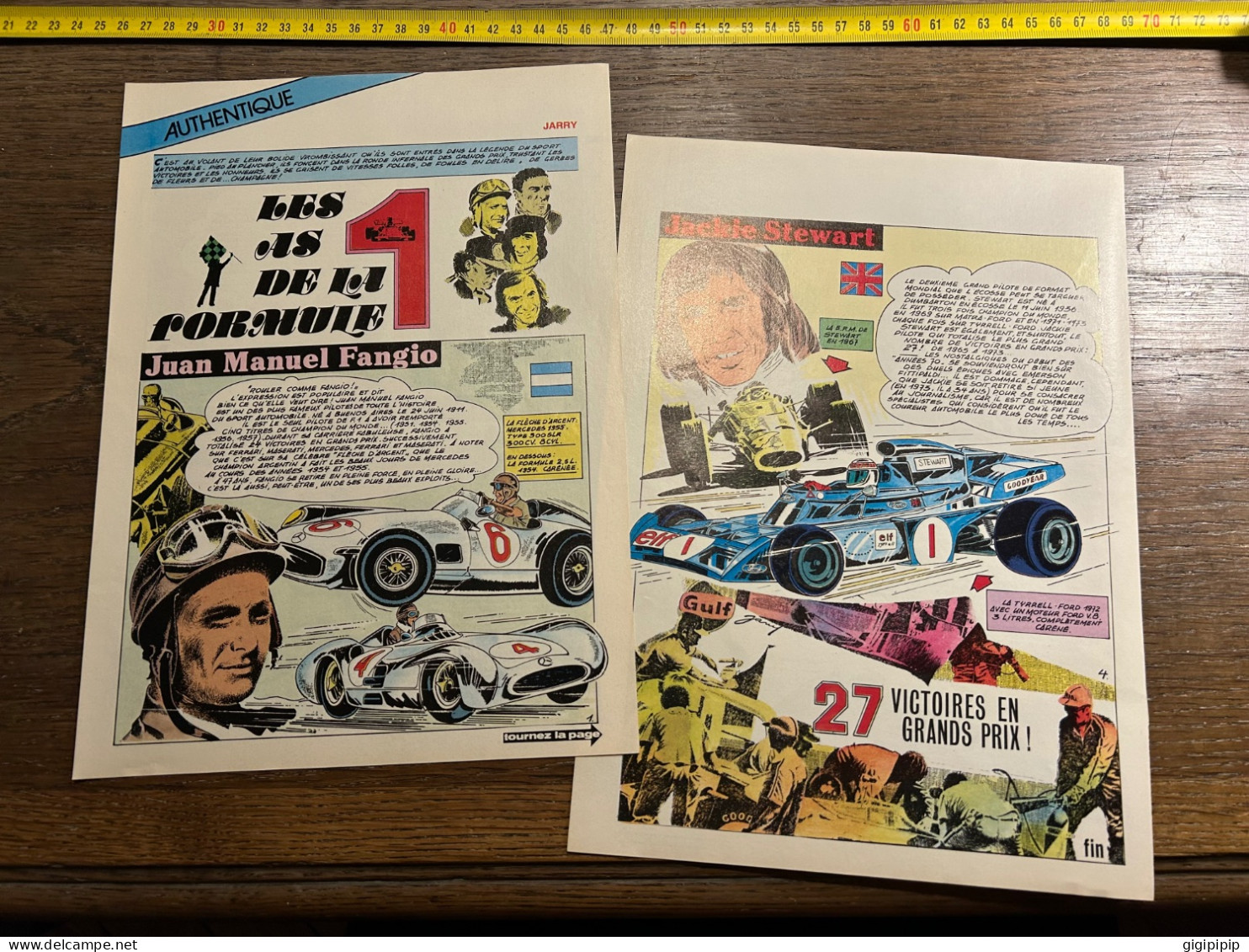 Histoire Illustrée As De La Formule 1 Juan Manuel Fangio Jackie Stewart Emerson Fittipaldi Jim Clark Nikki Lauda - Collections