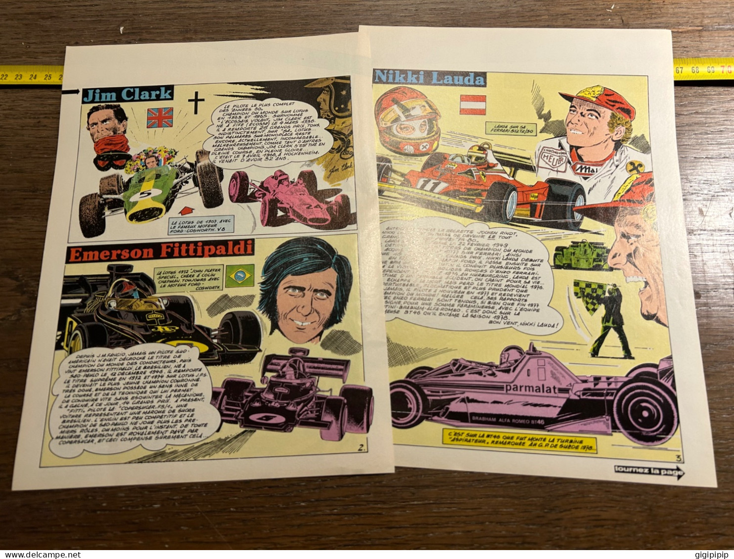Histoire Illustrée As De La Formule 1 Juan Manuel Fangio Jackie Stewart Emerson Fittipaldi Jim Clark Nikki Lauda - Collections