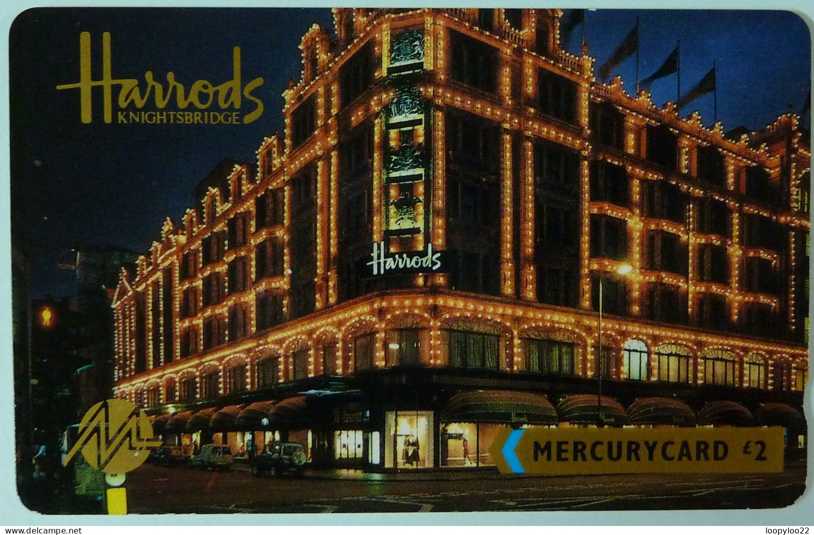 UK - Great Britain - Mercury - MER040 - 15MER - Harrods - Shallow Notch - Mint - [ 4] Mercury Communications & Paytelco