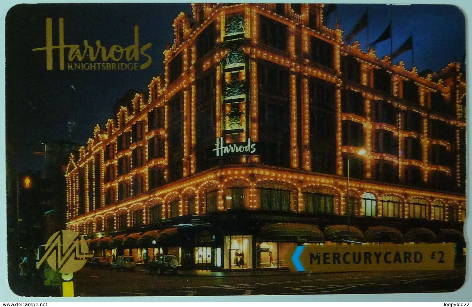 UK - Great Britain - Mercury - MER040 - 17MERE - Harrods - Shallow Notch - Used - [ 4] Mercury Communications & Paytelco