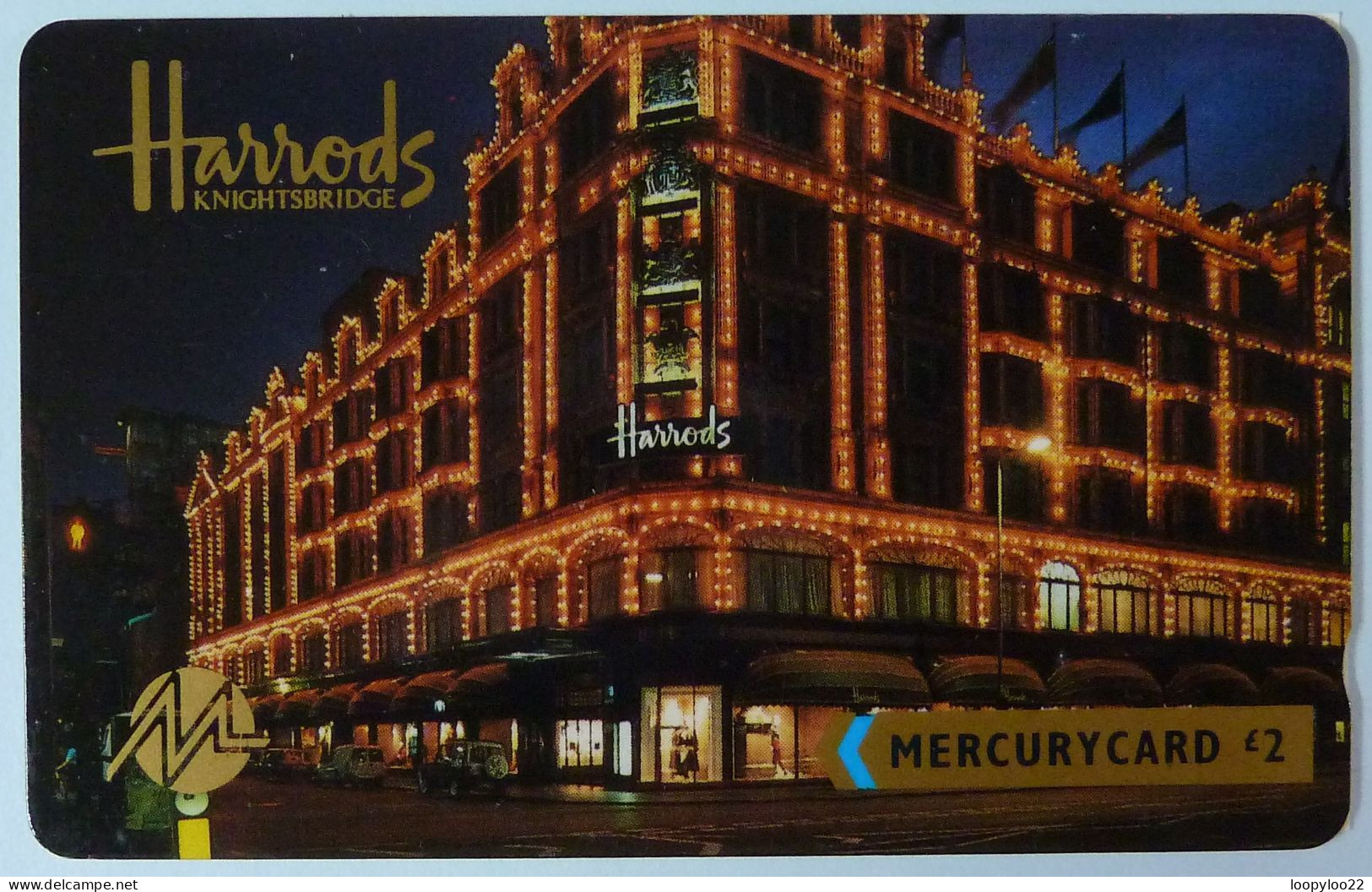 UK - Great Britain - Mercury - MER040 - 18MERA - Harrods - Shallow Notch - Mint - [ 4] Mercury Communications & Paytelco