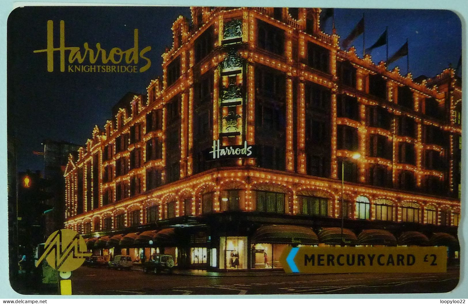 UK - Great Britain - Mercury - MER040 - 20MERA - Harrods - Shallow Notch - Mint - [ 4] Mercury Communications & Paytelco