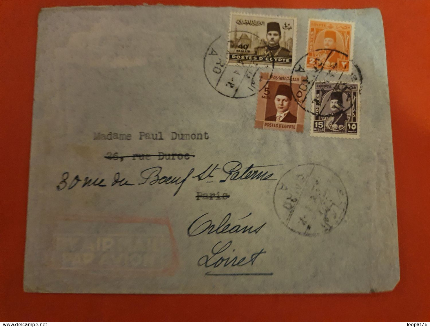 Egypte - Enveloppe Du Caire Pour La France En 1947 - D 116 - Briefe U. Dokumente