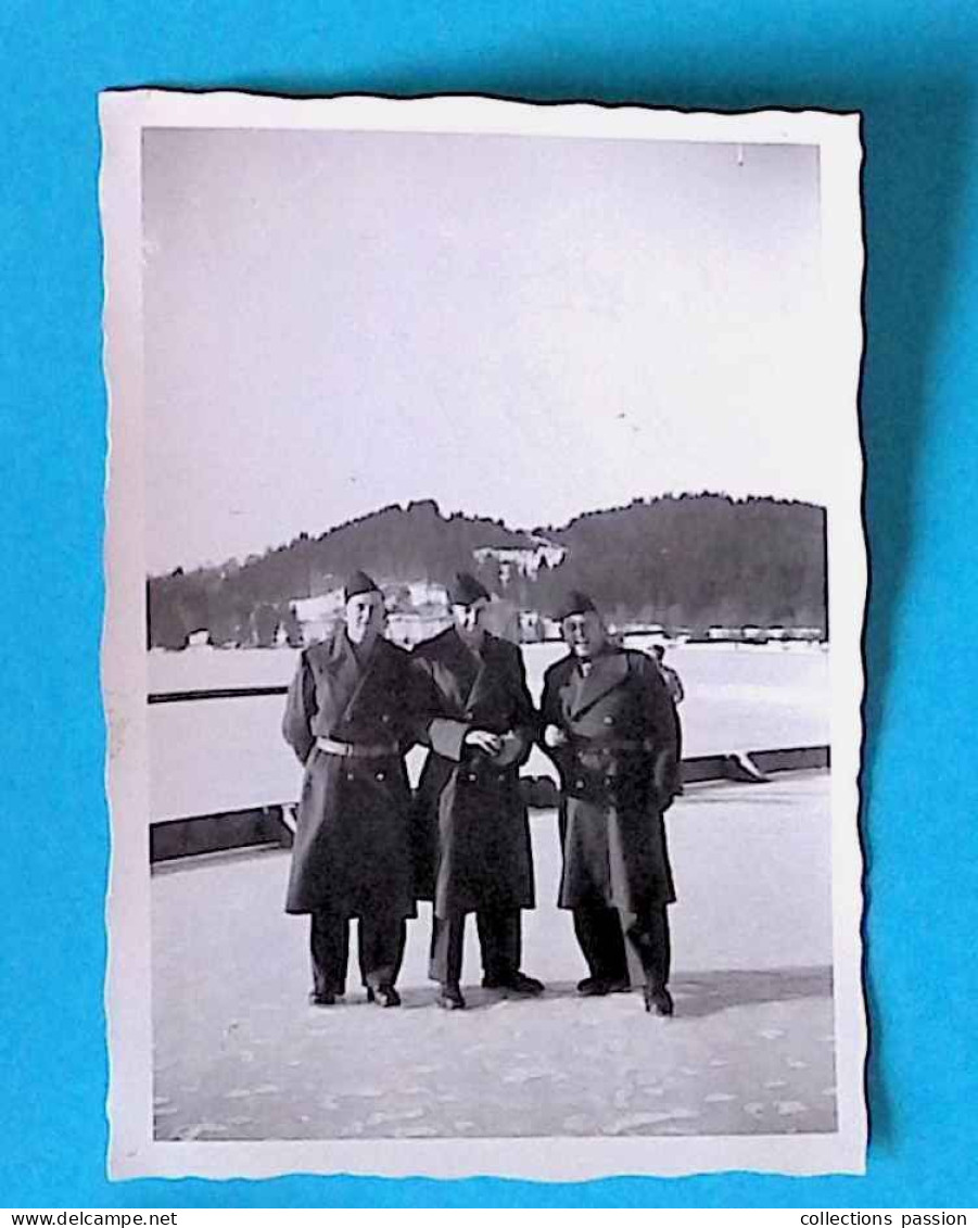 Photographie, Allemagne, Hirschsprung ( Forêt Noire ), Sur Le Lac TITISEE, 1954, Militaires, Militaria, 90 X 65 Mm - Guerre, Militaire
