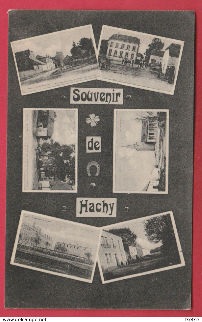 Hachy - Souvenir De ...  Petites Vues De La Localité - 1925 ( Voir Verso ) - Habay