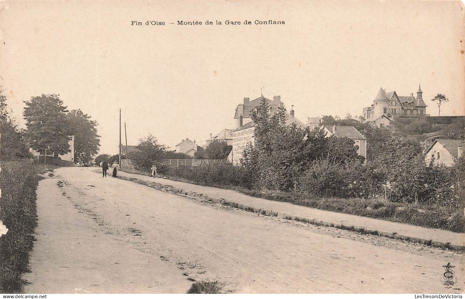 FRANCE - Conflans - Fin D'Oise - Montée De La Gare De Conflans - Route En Terre Battue - Carte Postale Ancienne - Conflans Saint Honorine