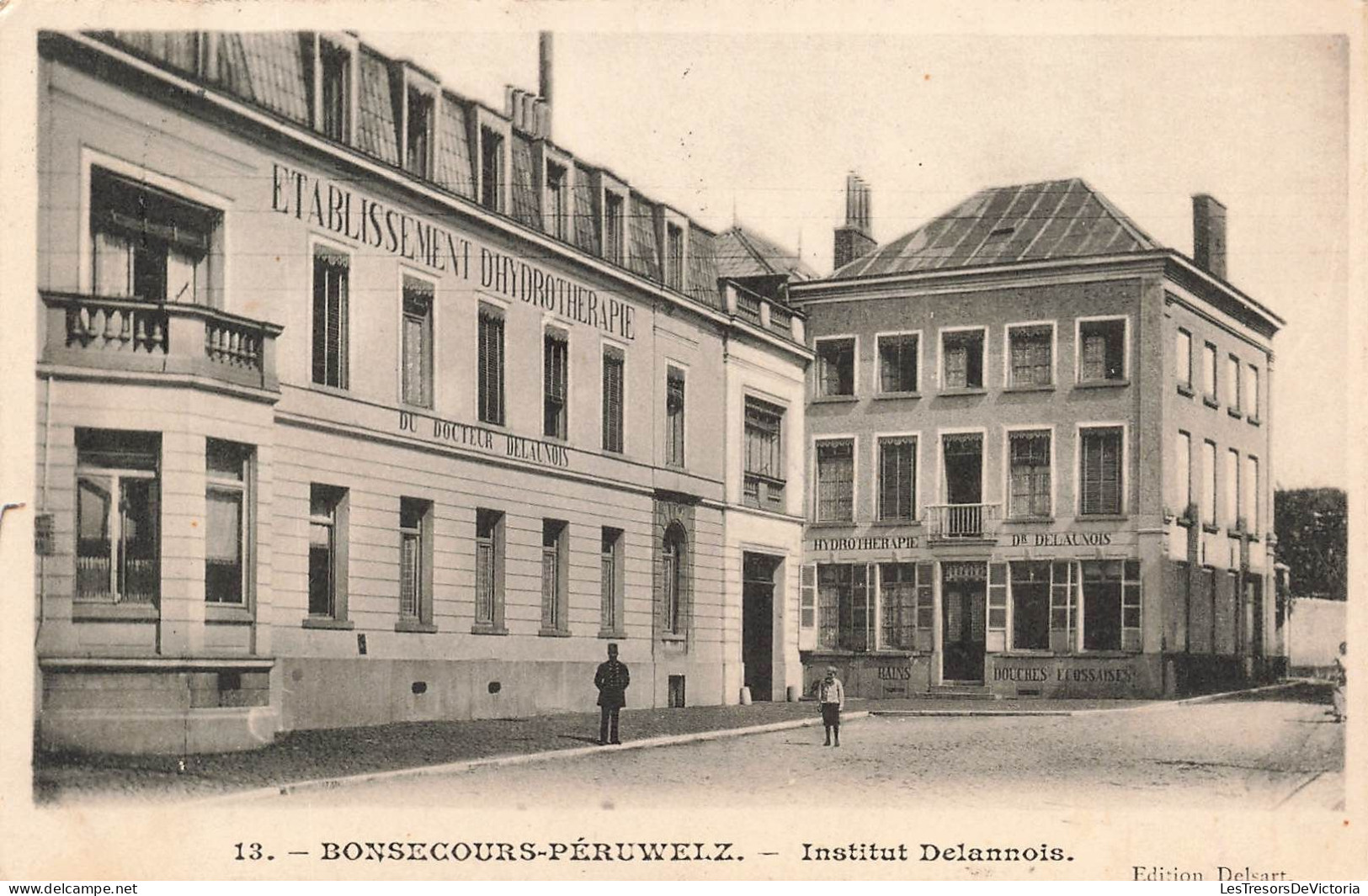 BELGIQUE - Bonsecours Péruwelz - Institut Delannois - Etablissement Dhydrotherapie - Carte Postale Ancienne - Péruwelz