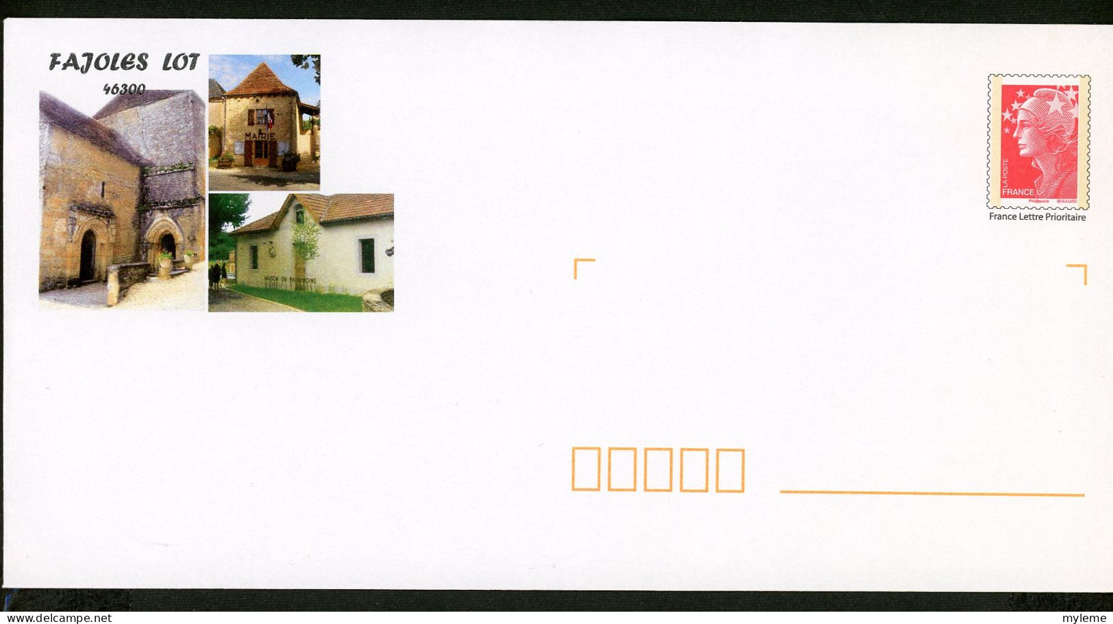 AC14-11 France PAP Timbre N° Logo Rouge Visuel Fajoles - PAP: Ristampa/Beaujard