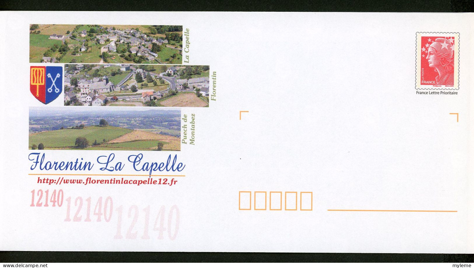 AC14-11 France PAP Timbre N° Logo Rouge Visuel Florentin La Capelle - PAP: Ristampa/Beaujard