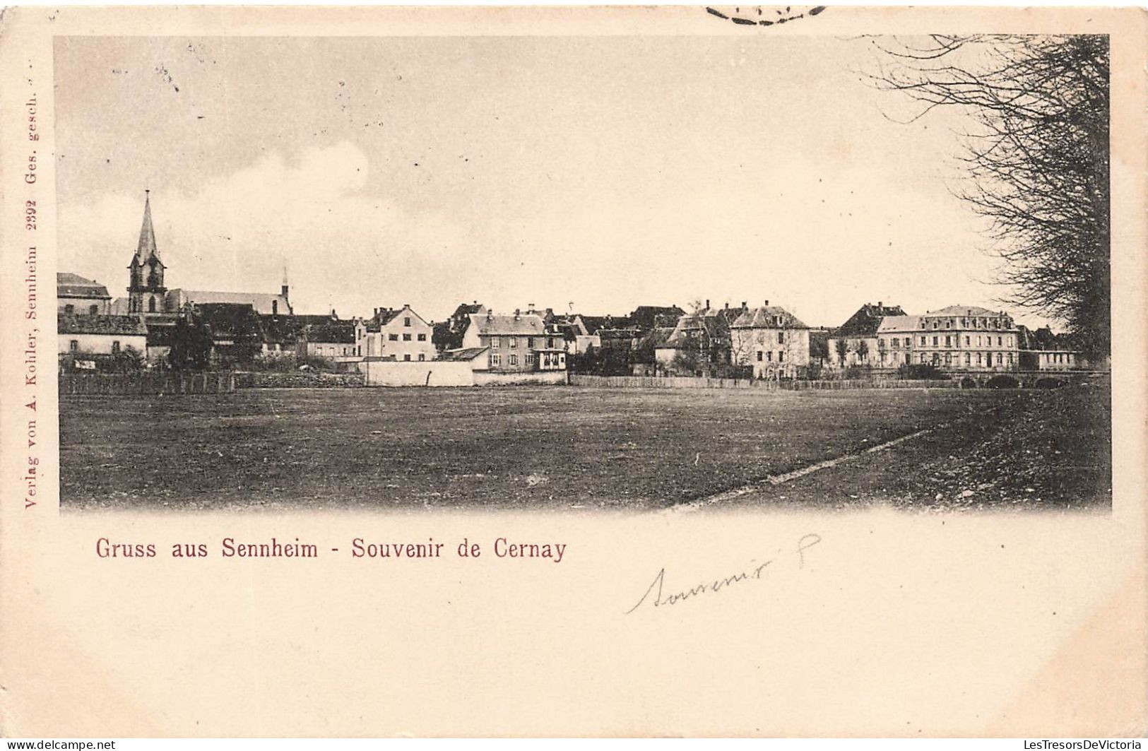 FRANCE - Gruss Aus Sennheim - Souvenir De Cernay - Verlag Von A Kohler - Dos Non Divisé - Carte Postale Ancienne - Cernay