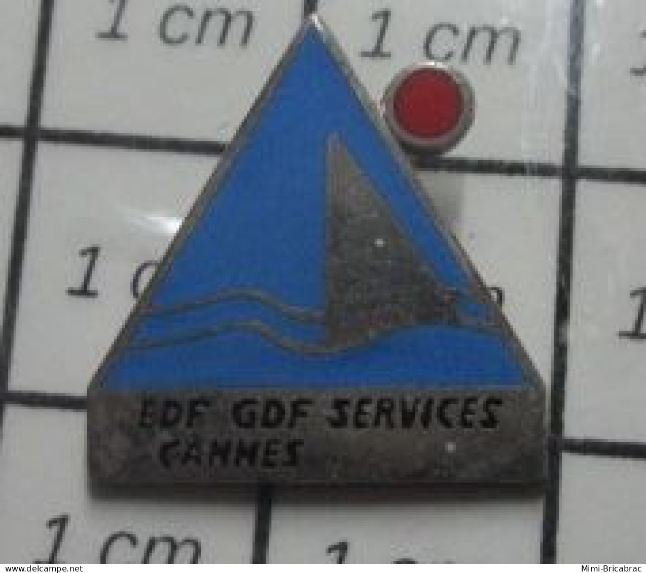 1615A Pin's Pins / Beau Et Rare / EDF GDF / SERVICES CANNES - EDF GDF