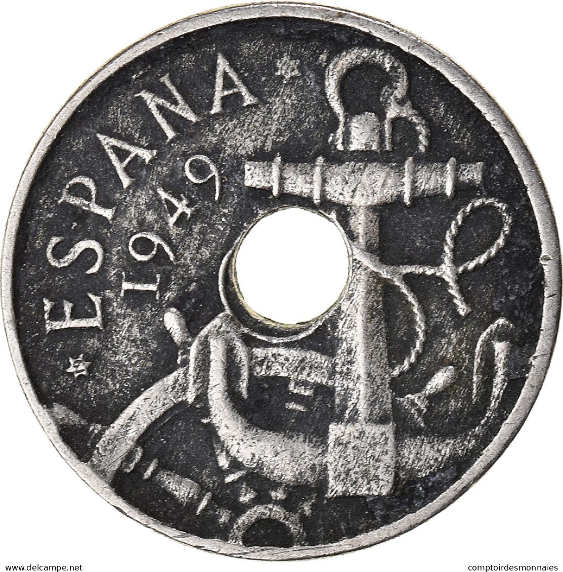 Monnaie, Espagne, 50 Centimos, 1949 - 50 Centiem