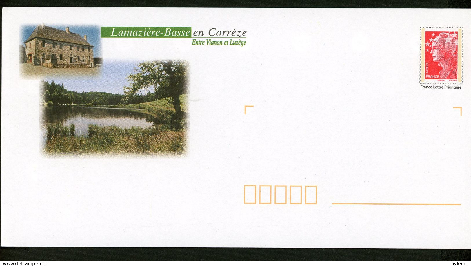 AC14-11 France PAP Timbre N° Logo Rouge Visuel Lamazière Basse - PAP: Ristampa/Beaujard