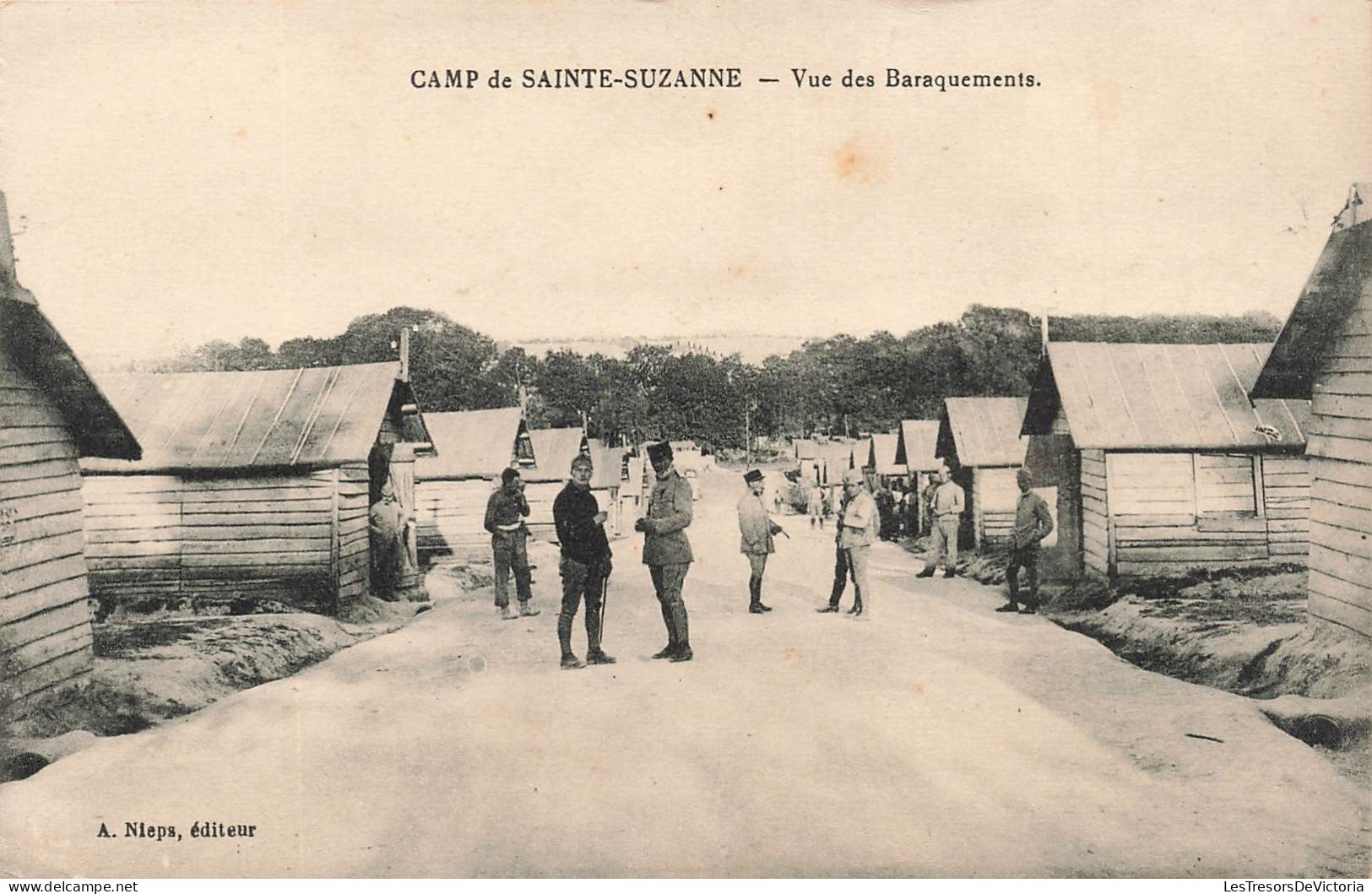 FRANCE - Camp De Sainte Suzanne - Vue Des Baraquements - Carte Postale Ancienne - Sainte Suzanne