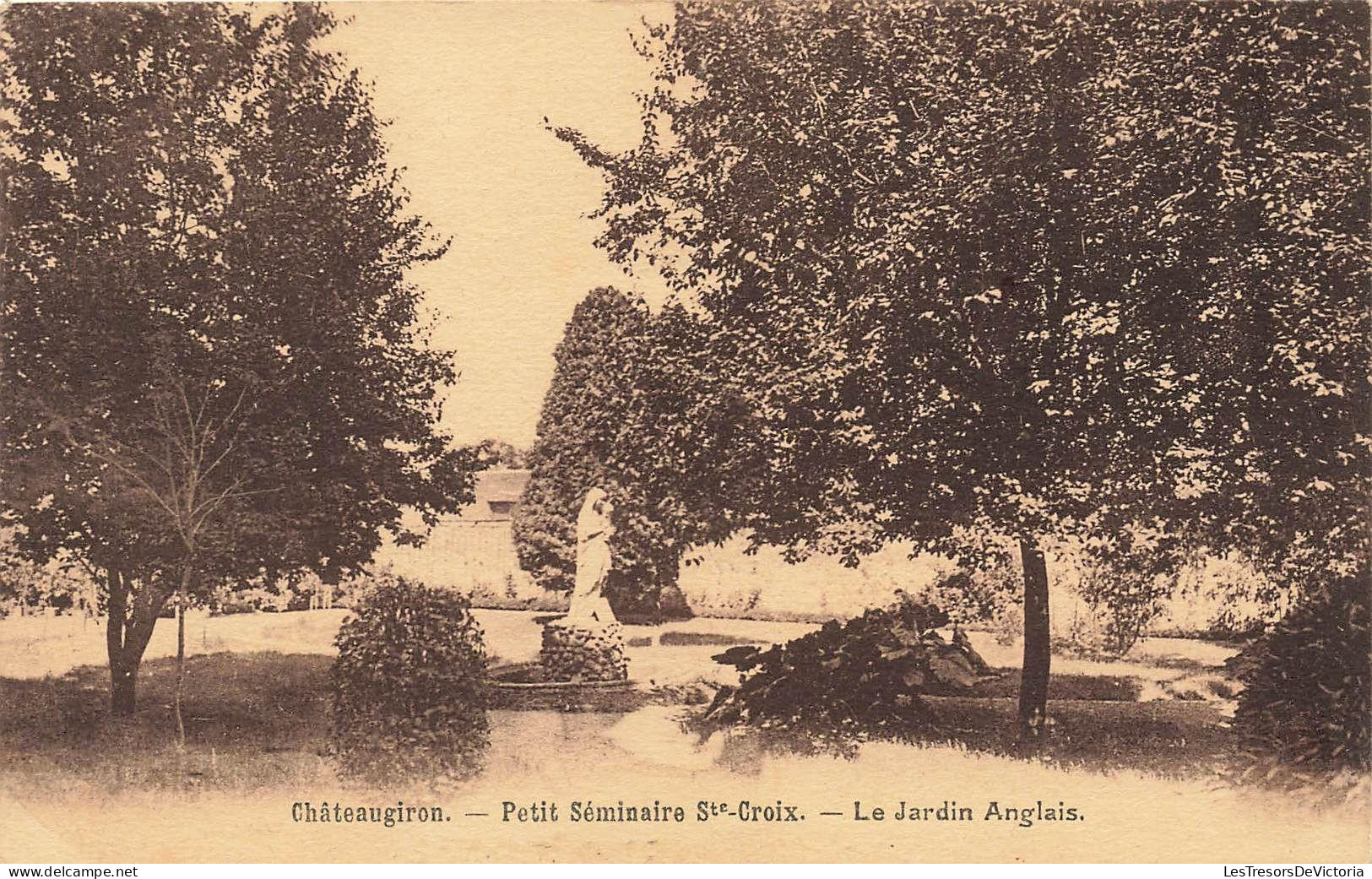 FRANCE - Châteaugiron - Petit Séminaire Ste Croix - Le Jardin Anglais - Carte Postale Ancienne - Châteaugiron