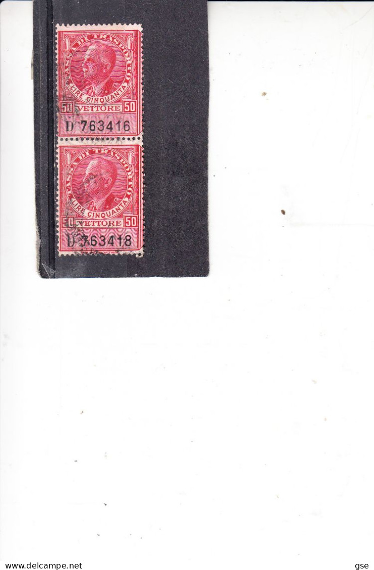 ITALIA  1942 - Unificato  24° (coppia) - Trasporti - Revenue Stamps