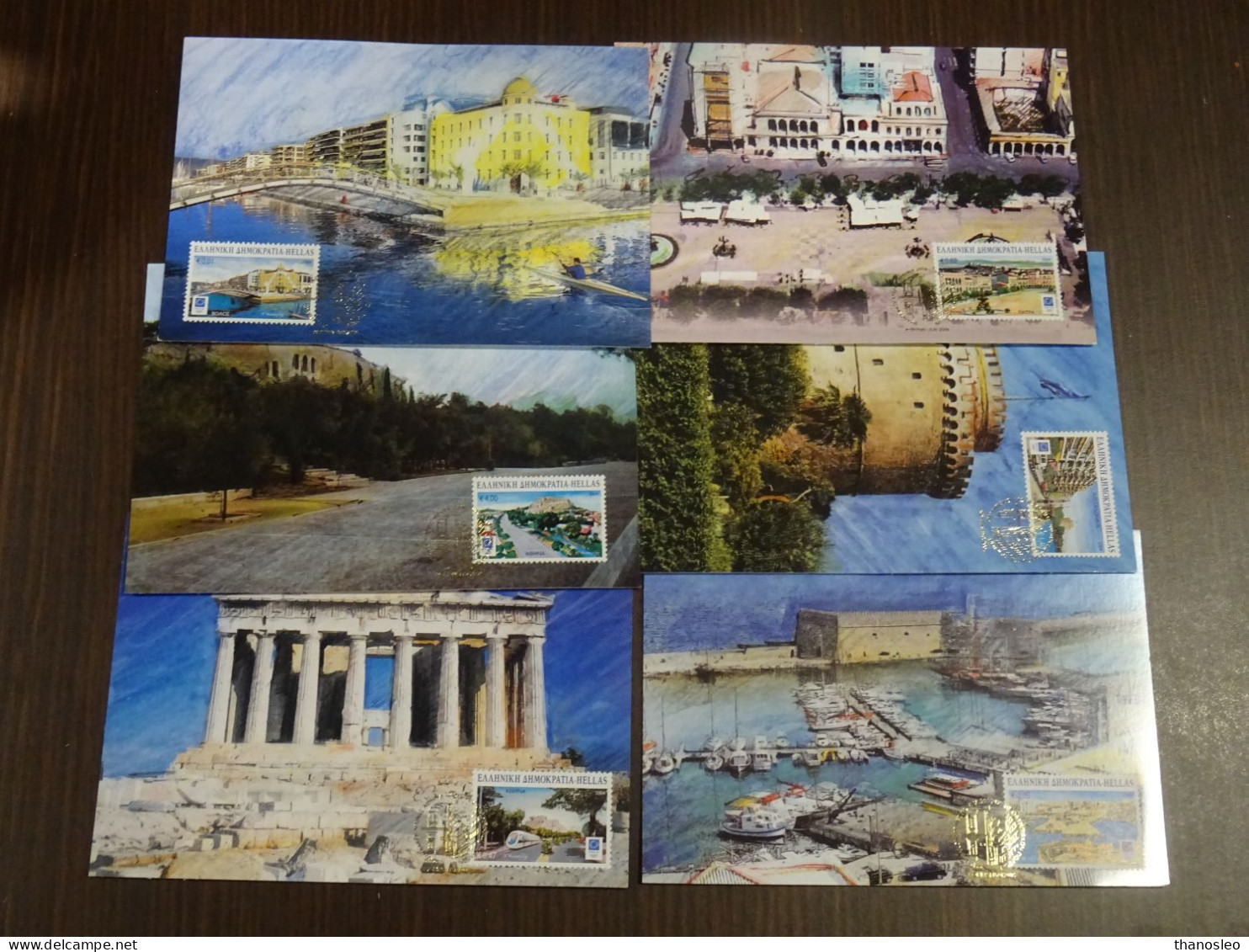 Greece 2004 Athens 2004 Views Of Olympic Cities Maxi Card Set VF - Maximumkarten (MC)