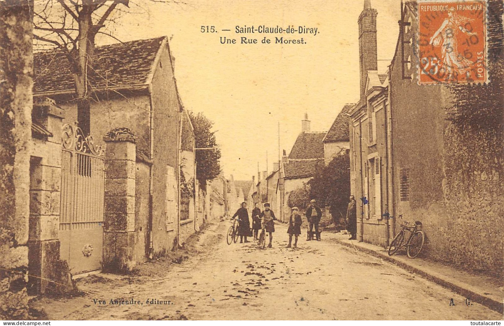 CPA 41 SAINT CLAUDE DE DIRAY UNE RUE DE MOREST  Voir Description - Sonstige & Ohne Zuordnung