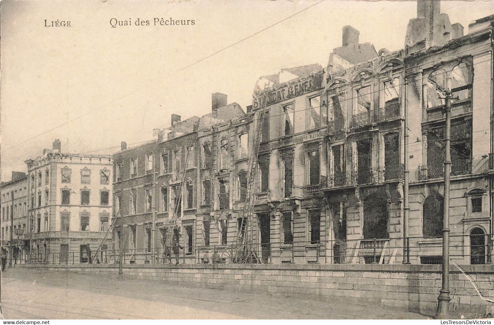 BELGIQUE - Liège - Quai Des Pêcheurs - Carte Postale Ancienne - Luik