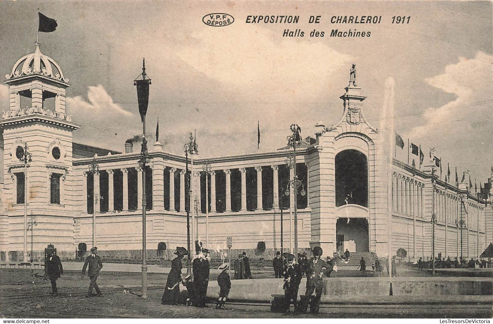 BELGIQUE - Charleroi - Exposition De Charleroi 1911 - Halls Des Machines - Carte Postale Ancienne - Charleroi