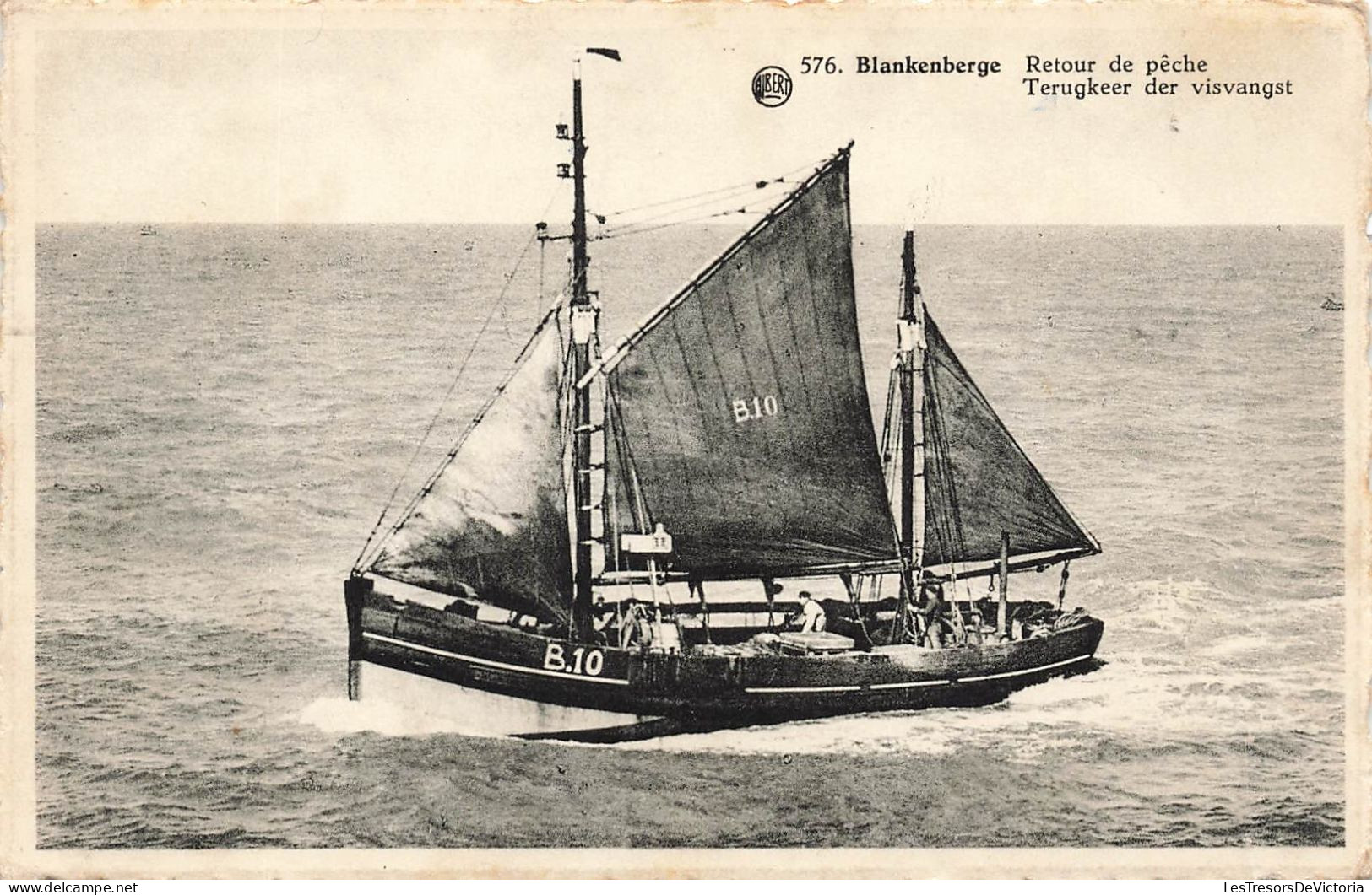 BELGIQUE - Blankenberge - Retour De Pêche - Bateau De Pêche B10 - Carte Postale Ancienne - Blankenberge