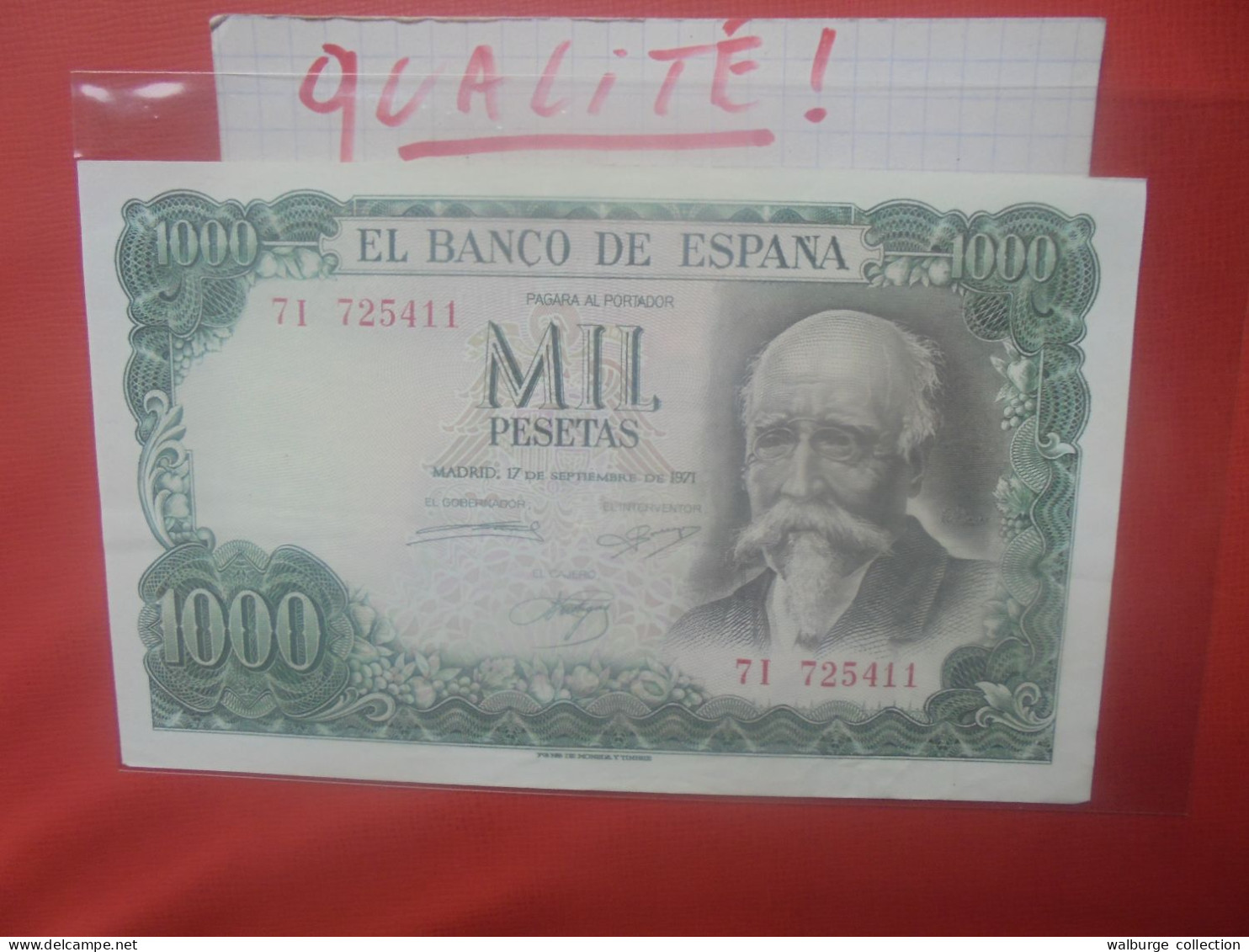 ESPAGNE 1000 PESETAS 1971 Circuler Belle Qualité (B.31) - 1000 Peseten