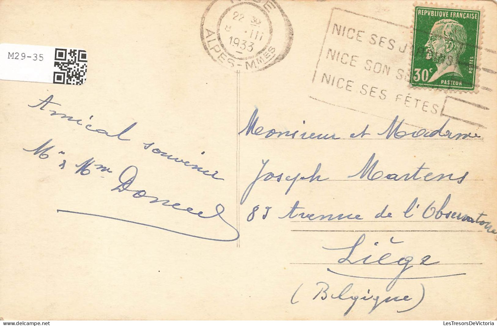 FRANCE - Nice - Palais De La Méditérranée - (M Ch Dalmas, Arch) - Animé - Carte Postale - Monumenten, Gebouwen