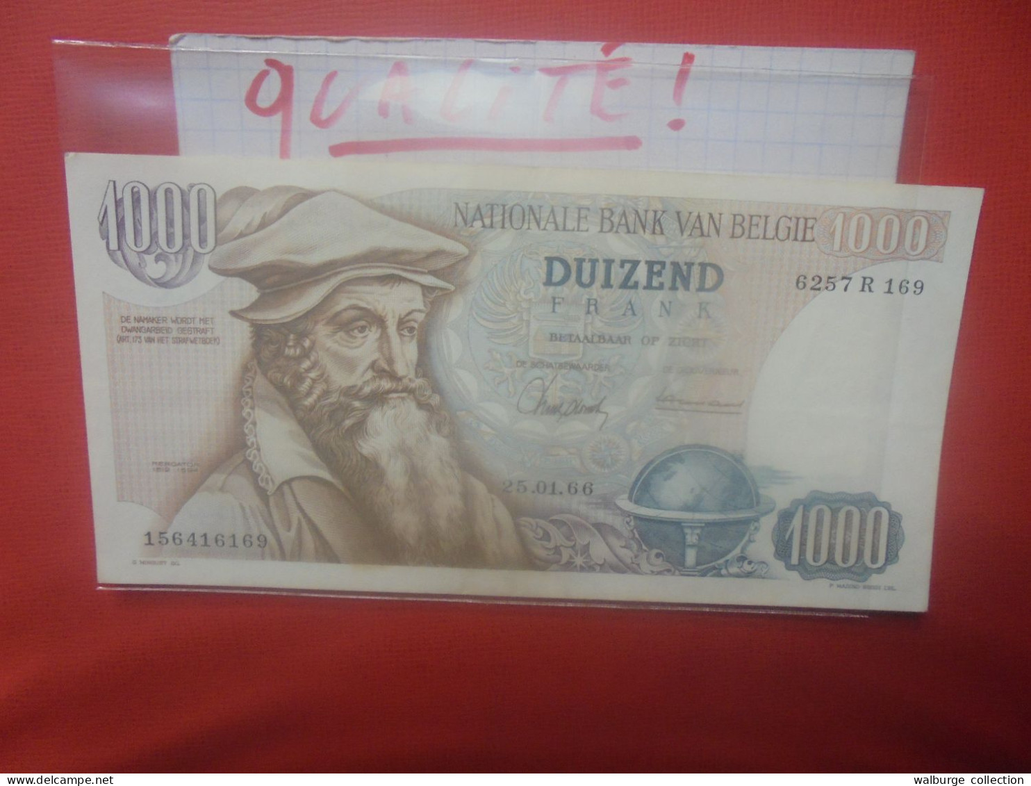 BELGIQUE 1000 Francs 1966 Circuler Bonne Qualité ! (B.18) - 1000 Francs