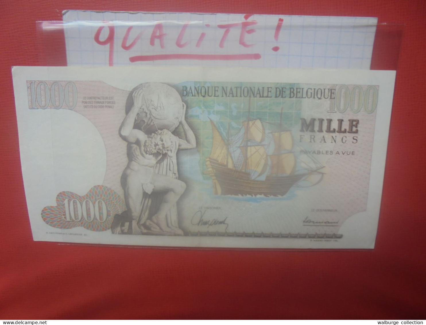 BELGIQUE 1000 Francs 1966 Circuler Bonne Qualité ! (B.18) - 1000 Franchi