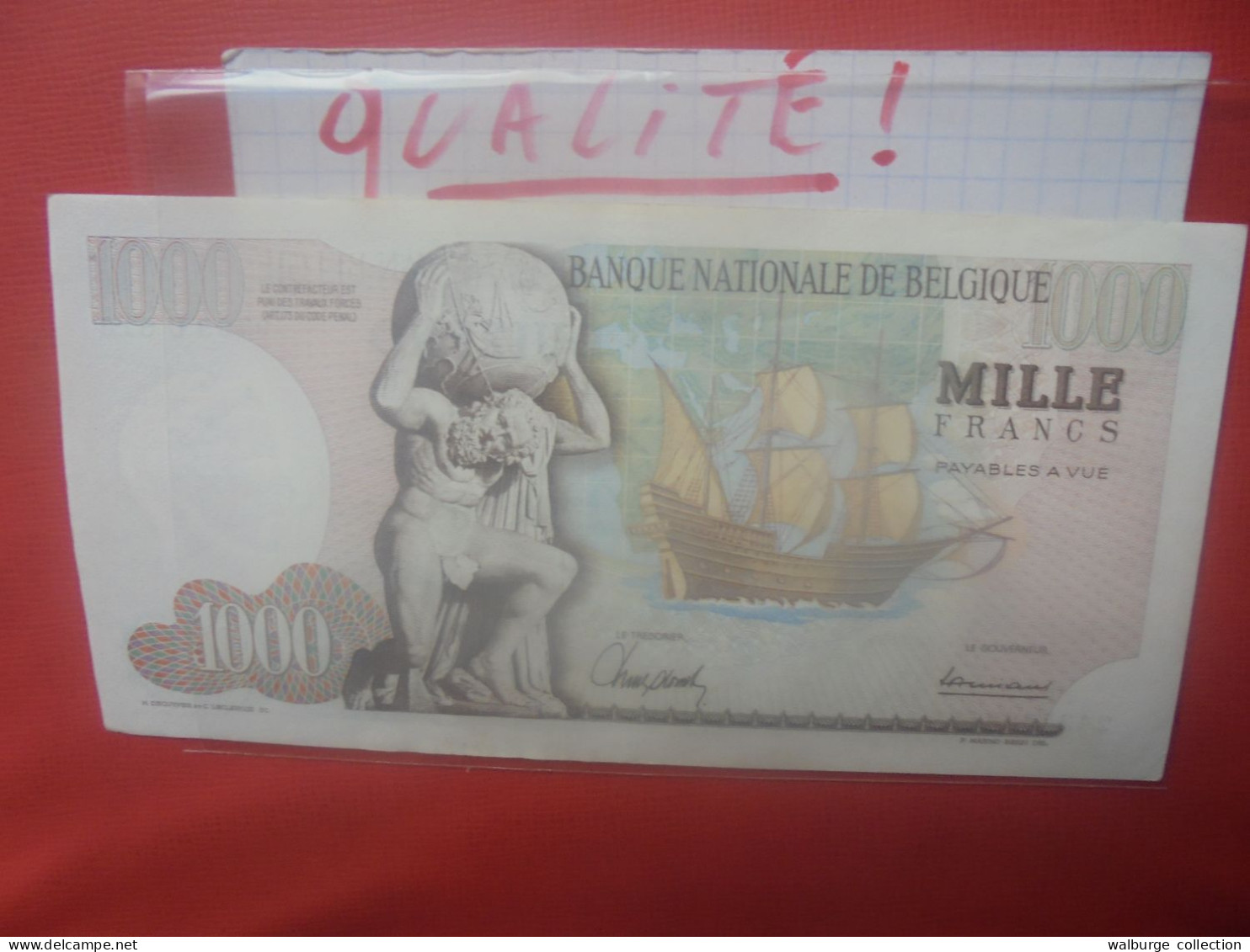 BELGIQUE 1000 Francs 1967 Circuler Bonne Qualité ! (B.18) - 1000 Frank