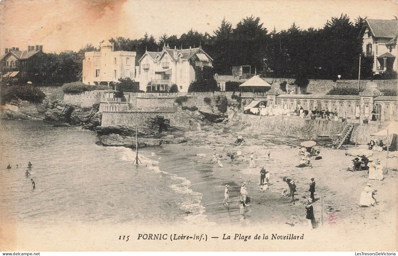 FRANCE - Pornic - La Plage De La Noveillard - Carte Postale Ancienne - Pornic