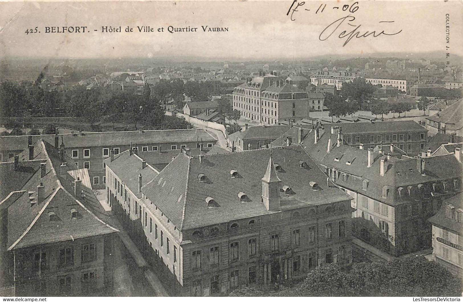 FRANCE - Belfort - Hôtel De Ville Et Quartier Vauban - Carte Postale Ancienne - Belfort - Ciudad