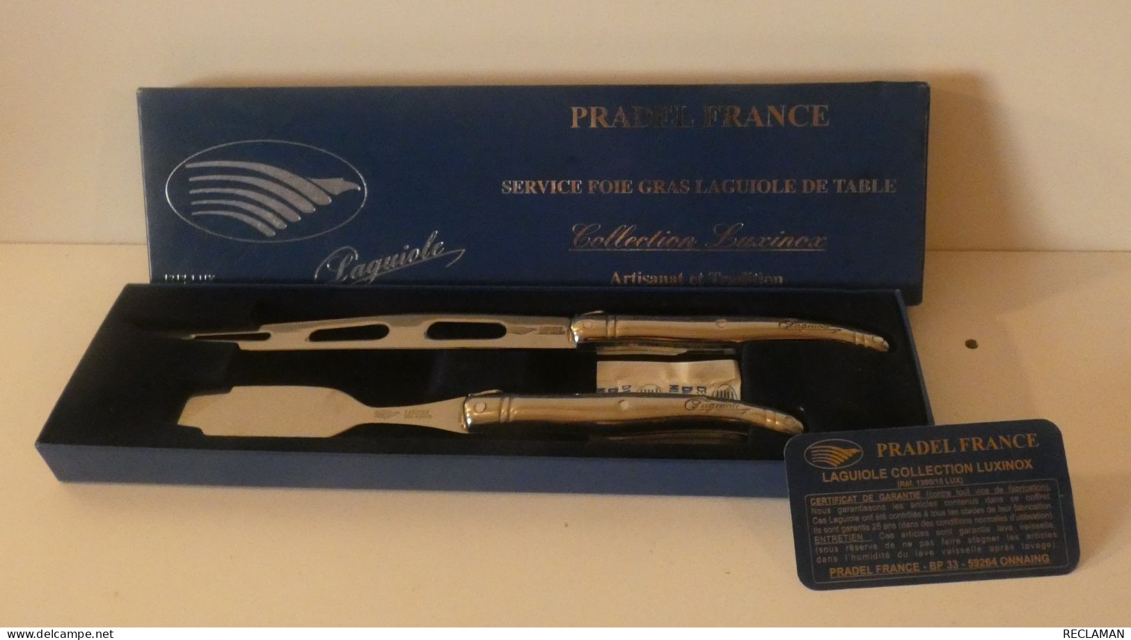 Lot PRADEL LAGUIOLE Collection Luxinox Service à Jambon Et à Foie Gras NEUF (25) - Messer