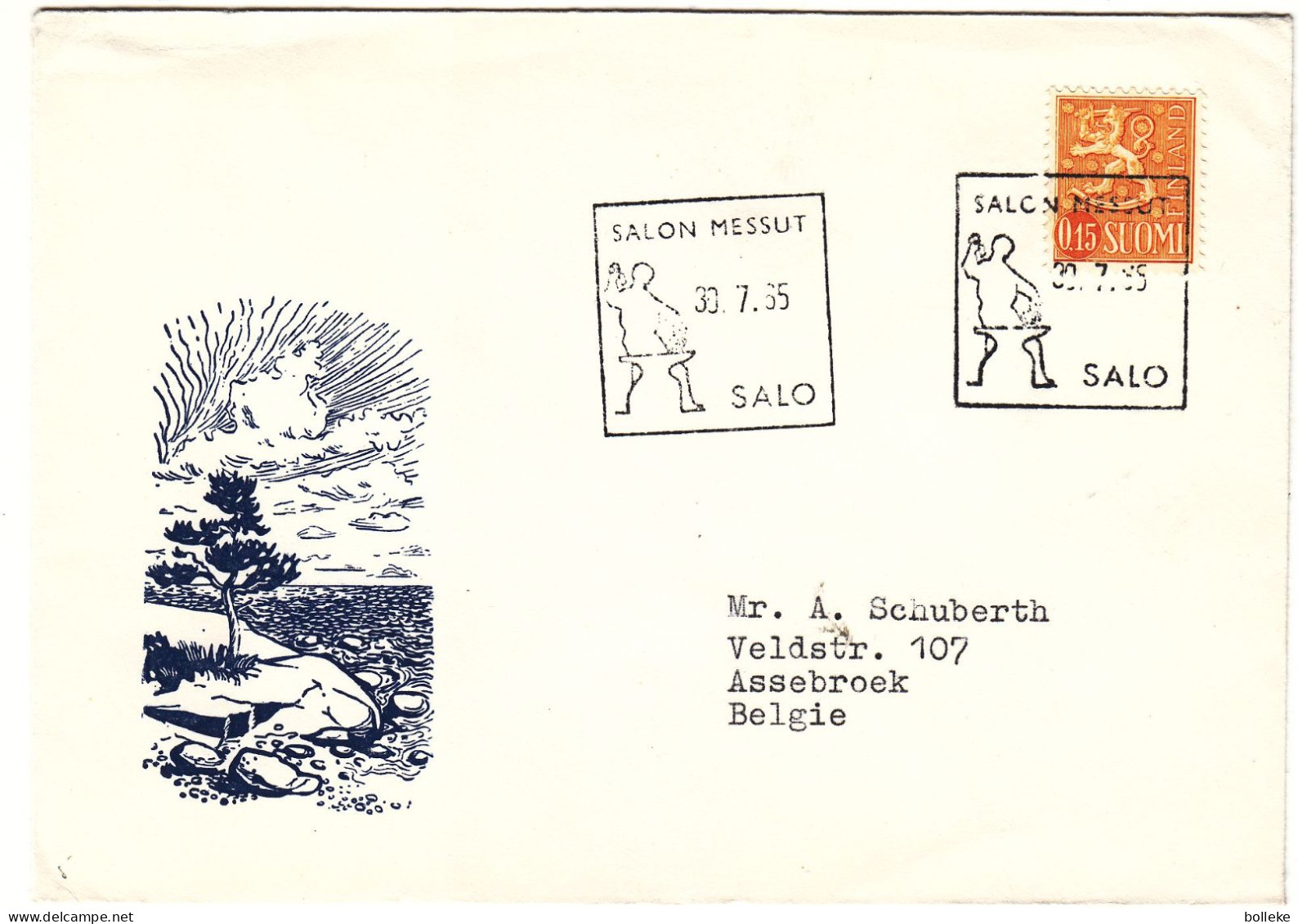 Finlande - Lettre De 1965 - Oblit Salo - - Covers & Documents