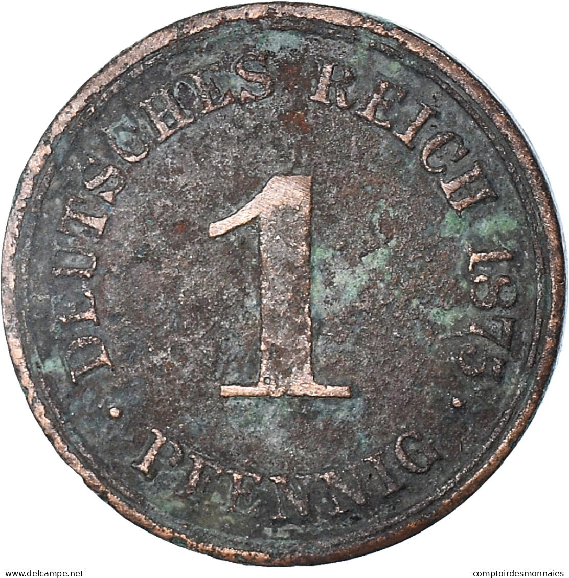 Monnaie, Empire Allemand, Pfennig, 1875 - 1 Pfennig