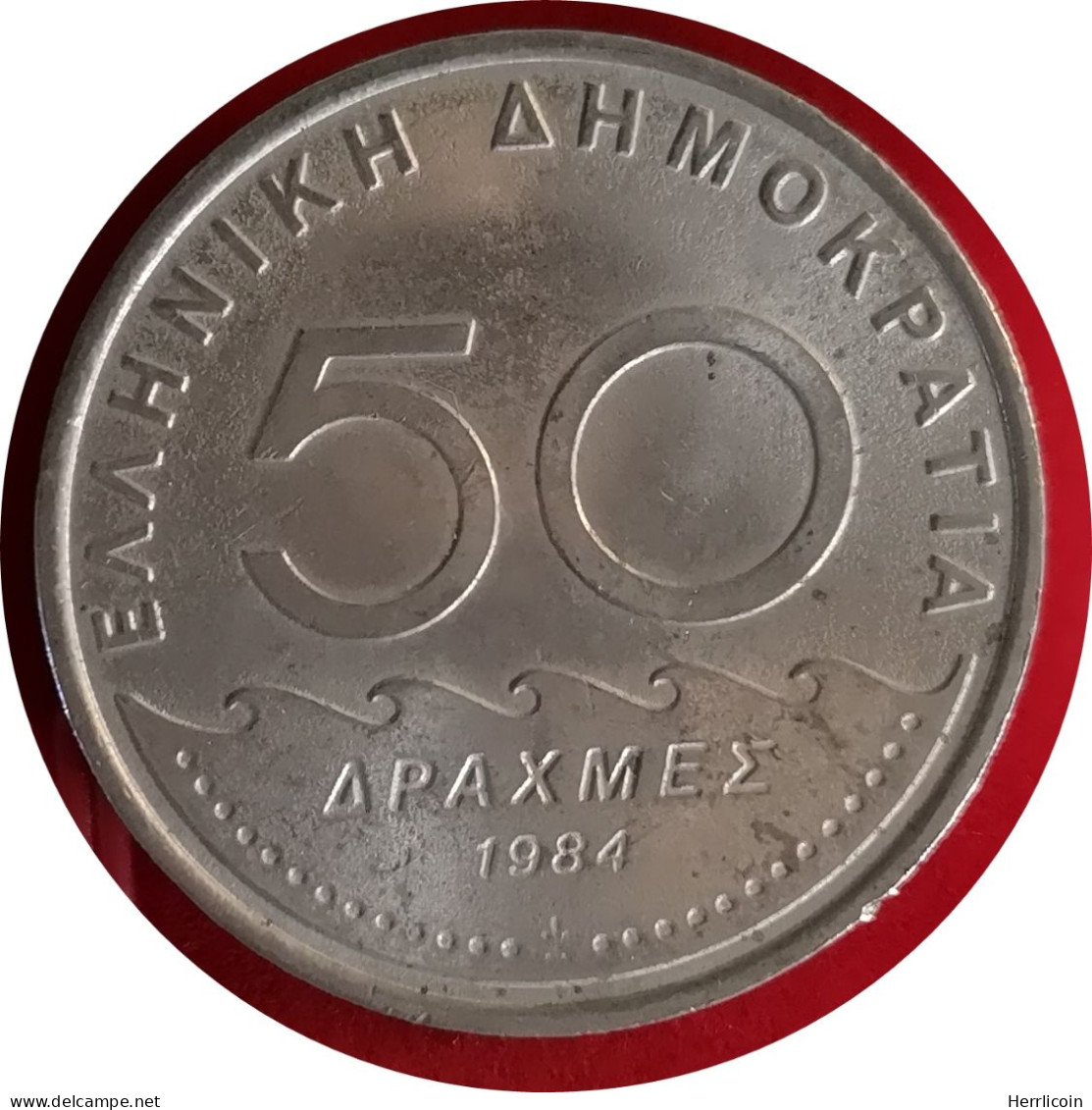 Monnaie Grèce - 1984 - 50 Drachmes Solon Nouvelle Orthographe - Grèce