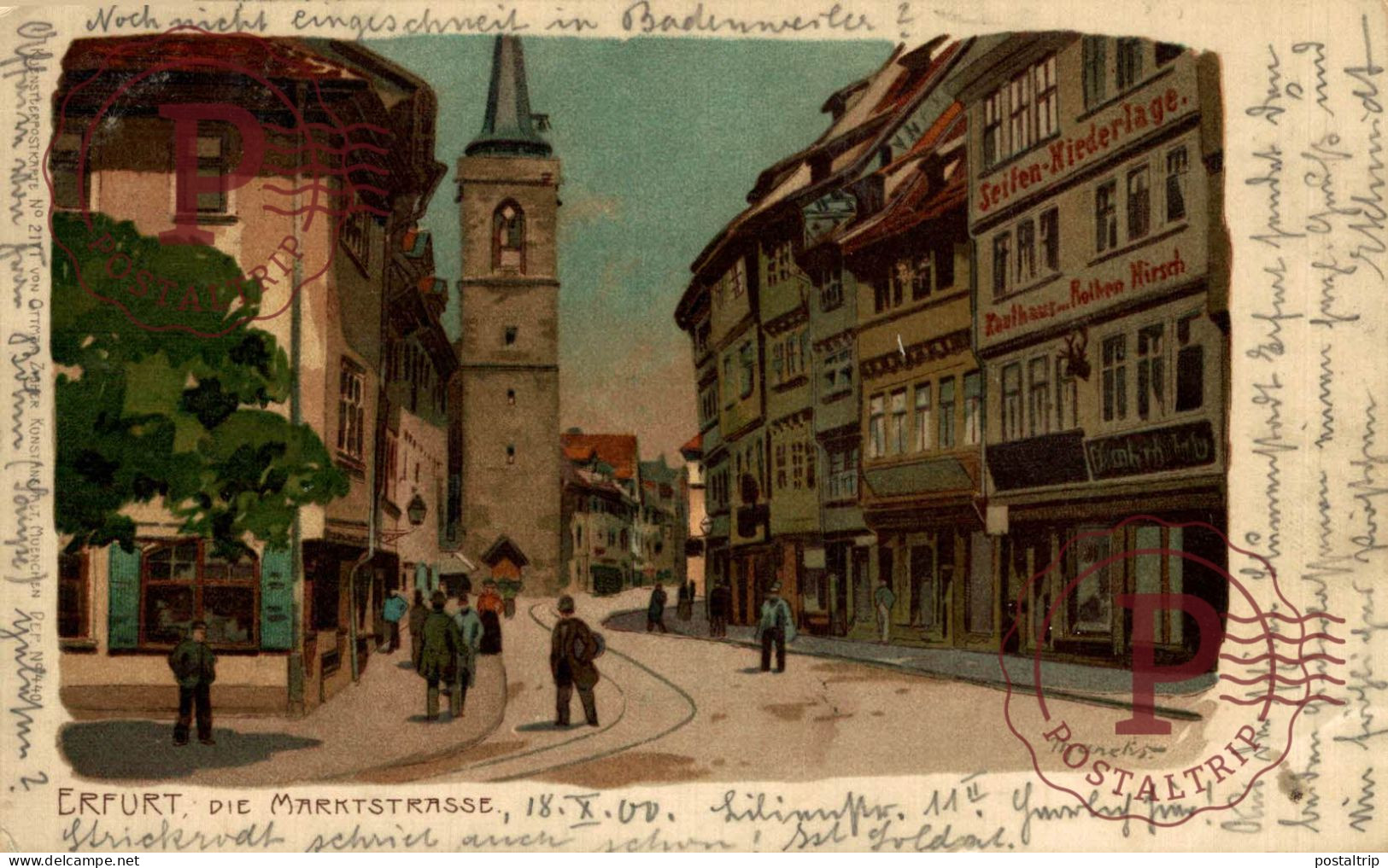 ERFURT MARKTSTRASSE 1900 - Erfurt