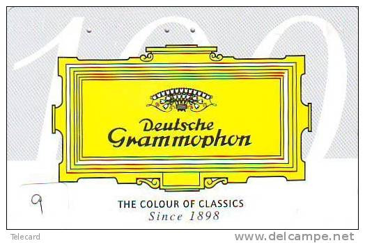 DEUTSCHLAND - 'ALLEMAGNE Reliée - GERMANY Related (9) DEUTSCHE GRAMMOPHON - Télécarte Japon Telefonkarte Phonecard Japan - Publicidad