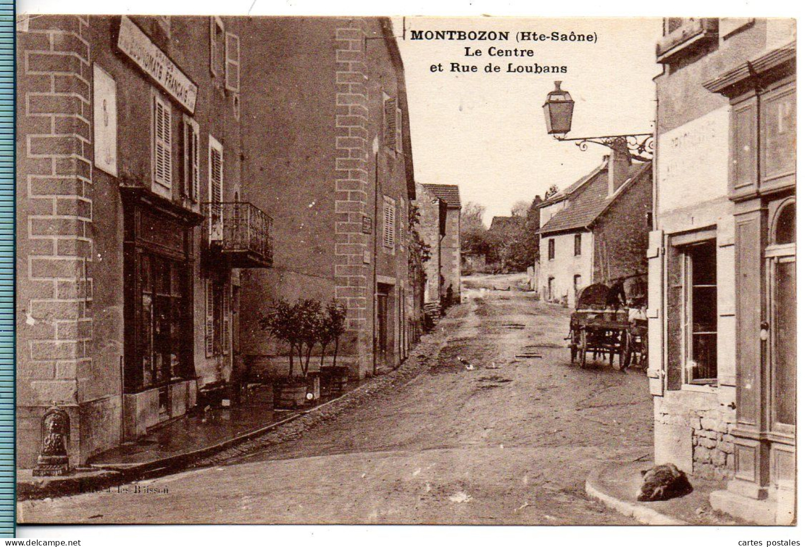 MONTBOZON Le Centre Et La Route De Loubans - Montbozon