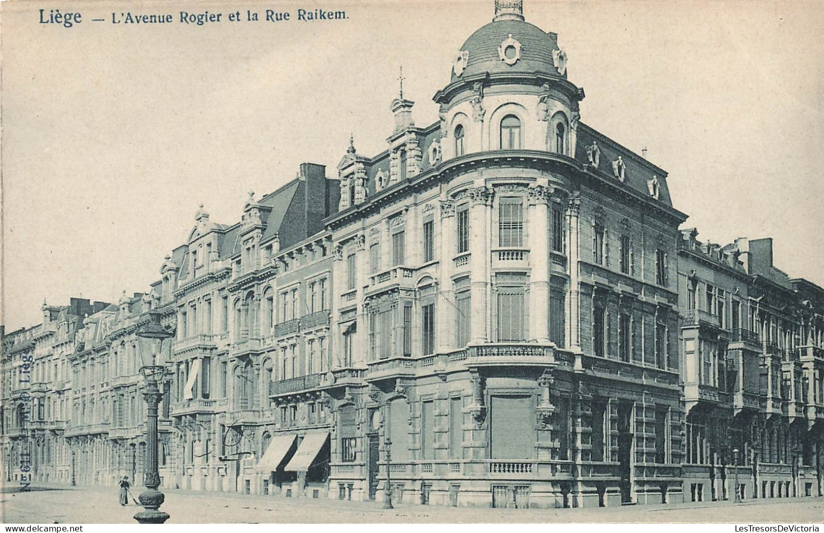 BELGIQUE - Liège - L'avenue Rogier Et La Rue Raikem - Carte Postale Ancienne - Liege