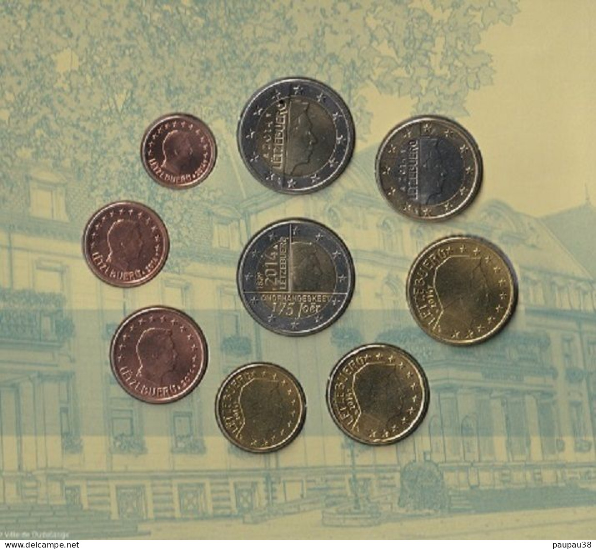 COFFRET EUROS LUXEMBOURG 2014 NEUF FDC - 9 MONNAIES - Luxemburg