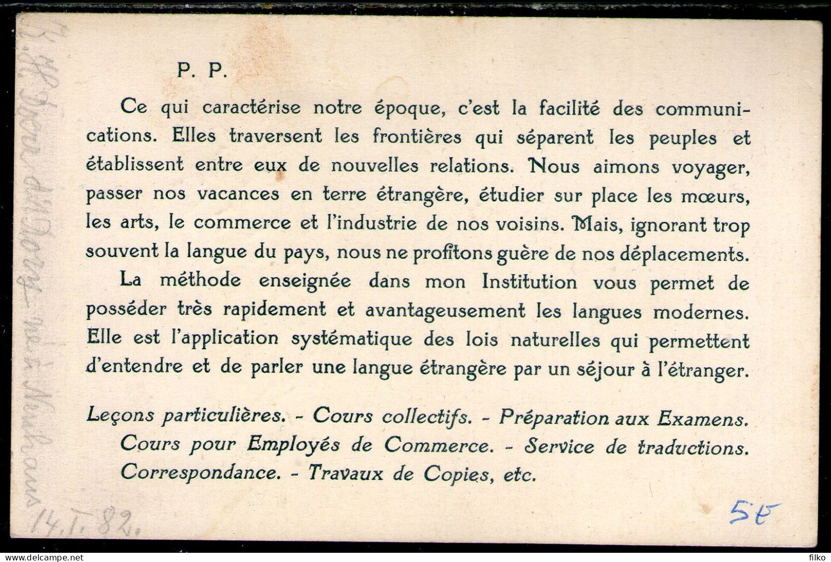 France,Cart:parler Une Autre Langue,as Scan - Autres & Non Classés