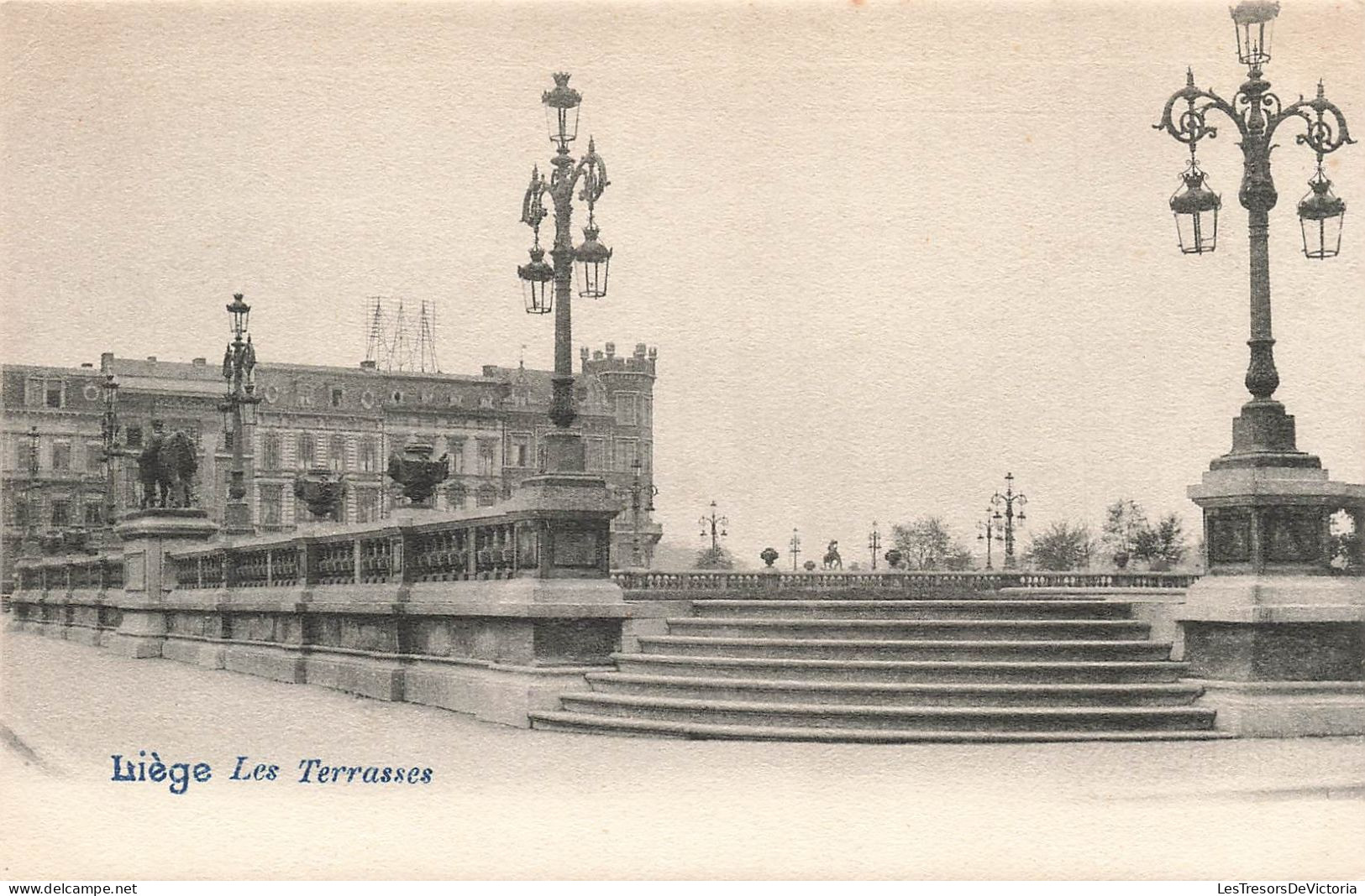 BELGIQUE - Liège - Les Terrasses - Carte Postale Ancienne - Liege