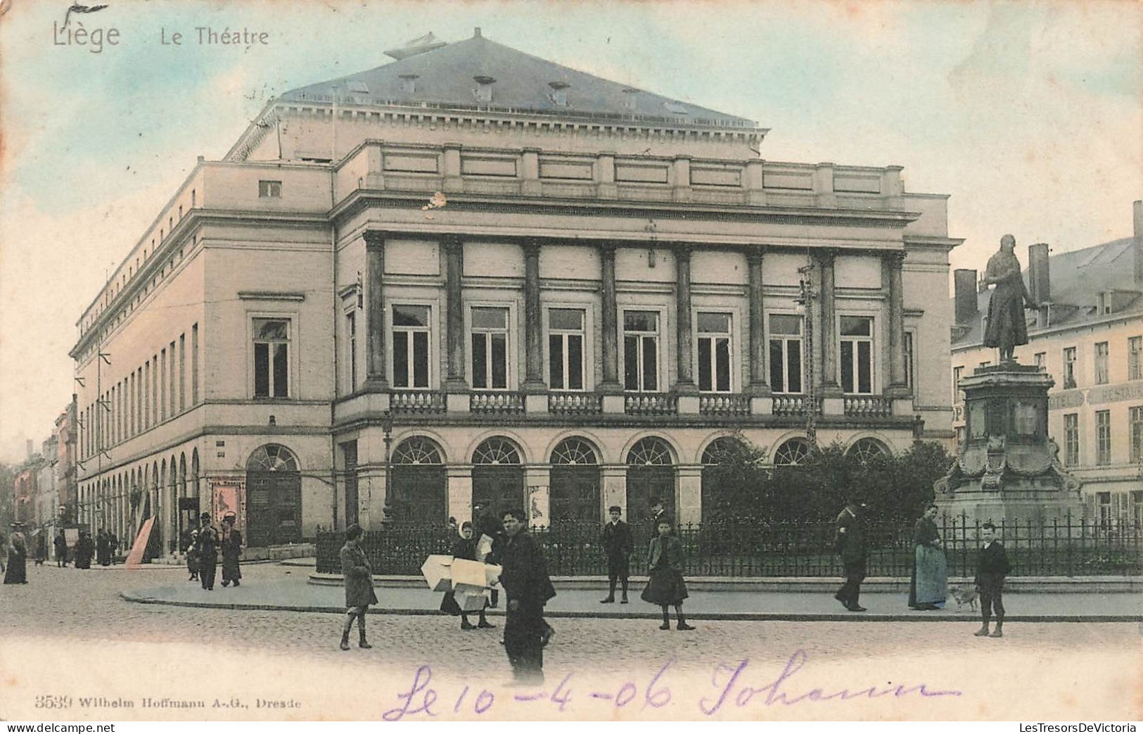 BELGIQUE - Liège - Le Théâtre - Carte Postale Ancienne - Liege