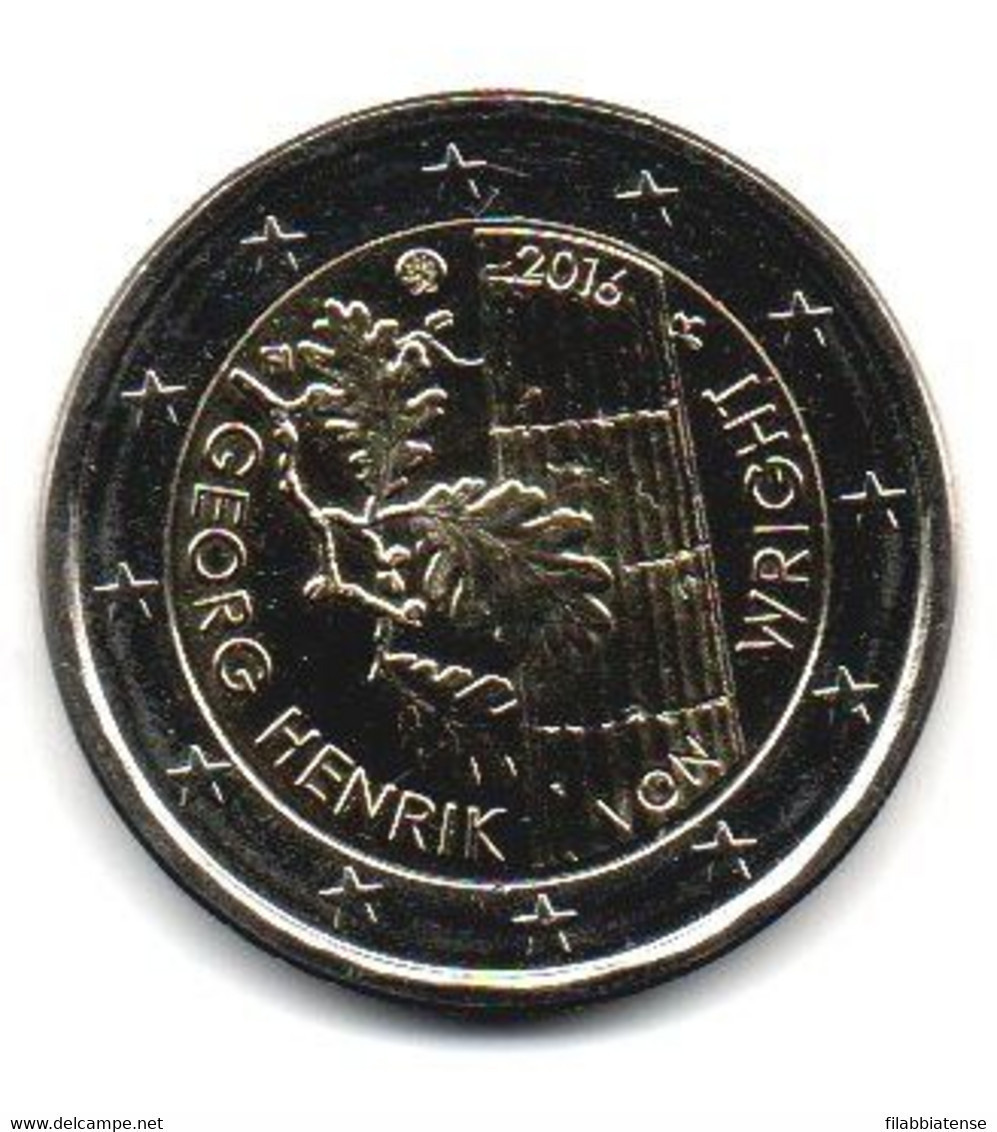 2016 - Finlandia 2 Euro Von Wright      ------ - Finlande