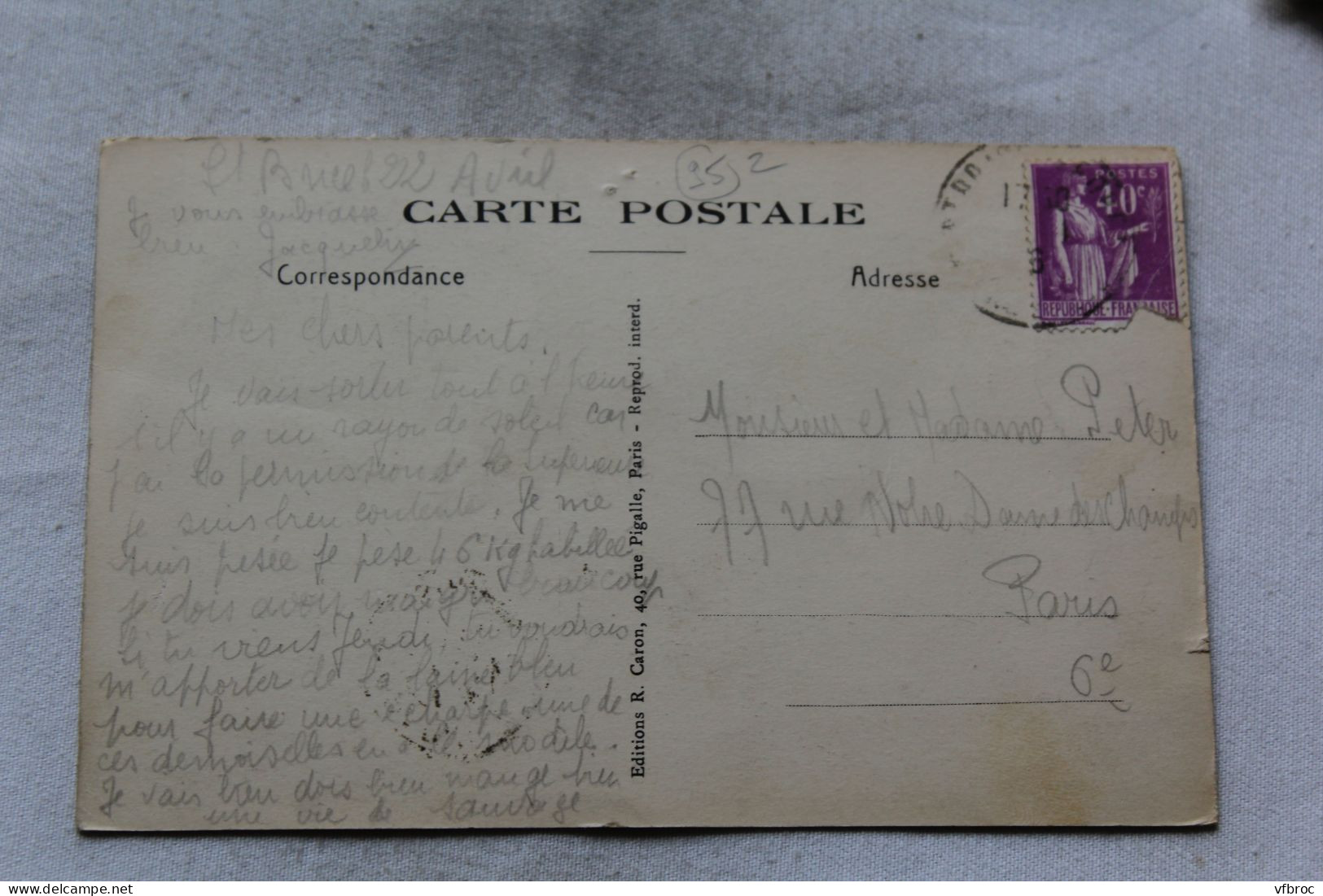 Cpa 1936, Saint Brice, La Maison De Convalescence, Val D'Oise 95 - Saint-Brice-sous-Forêt