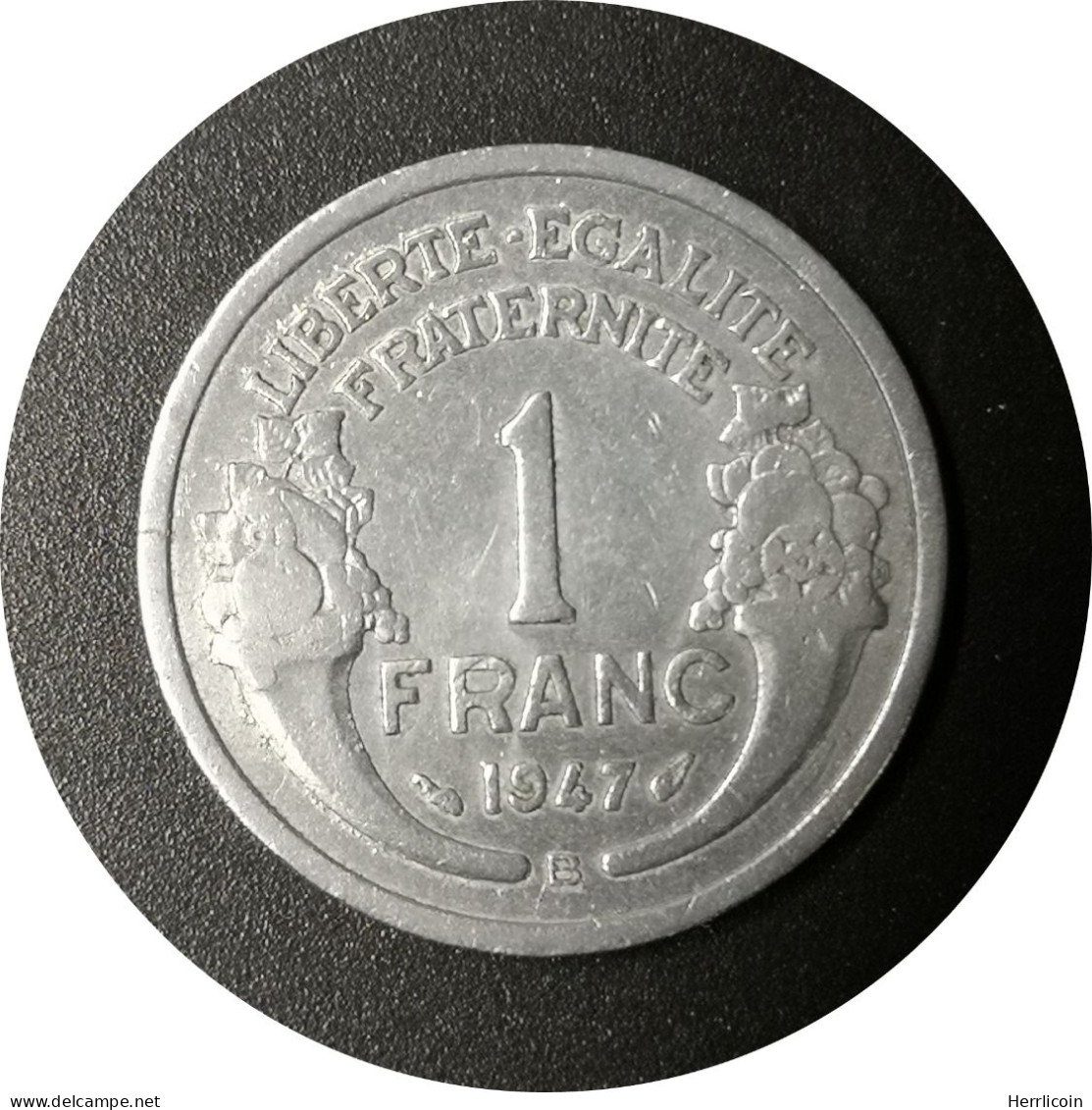 Monnaie France - 1947 "B" - 1 Franc  "MORLON" - 1 Franc