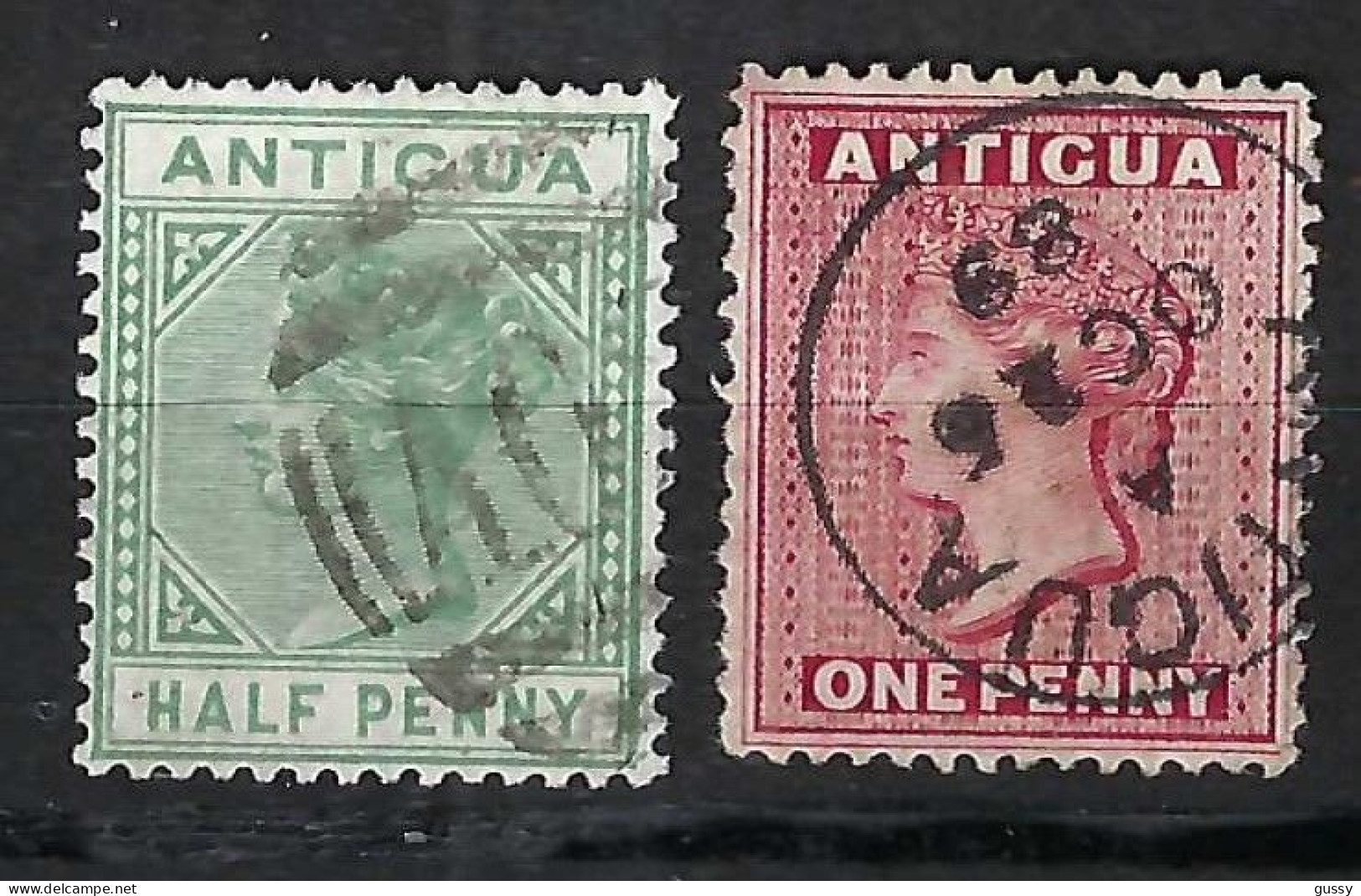 ANTIGUA Ca.1882-88: Les Y&T 10,14 Obl. - 1858-1960 Colonie Britannique