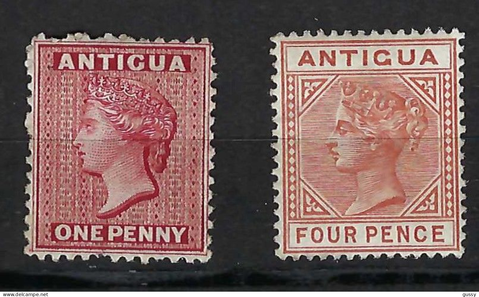 ANTIGUA Ca.1884-88: Les Y&T 13,16 Neuf(*) Et Neuf* - 1858-1960 Kolonie Van De Kroon